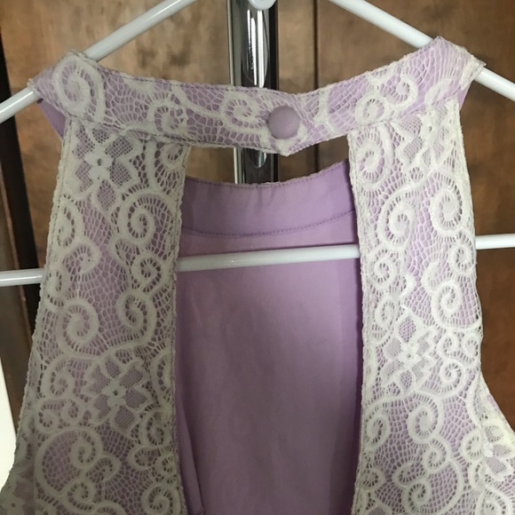 Beautiful Lavender Lace and Tulle Dress - Picture 3 of 4